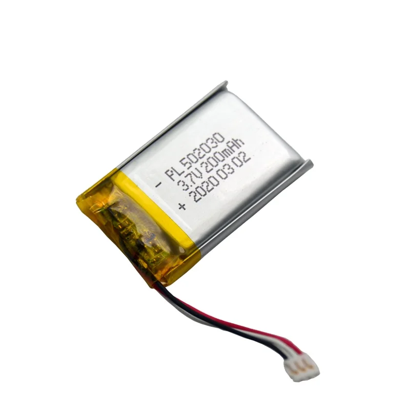 502030 Rechargeable Lithium Ion Lipo 3.6v 250mah Battery 200mah Li Polymer 502030