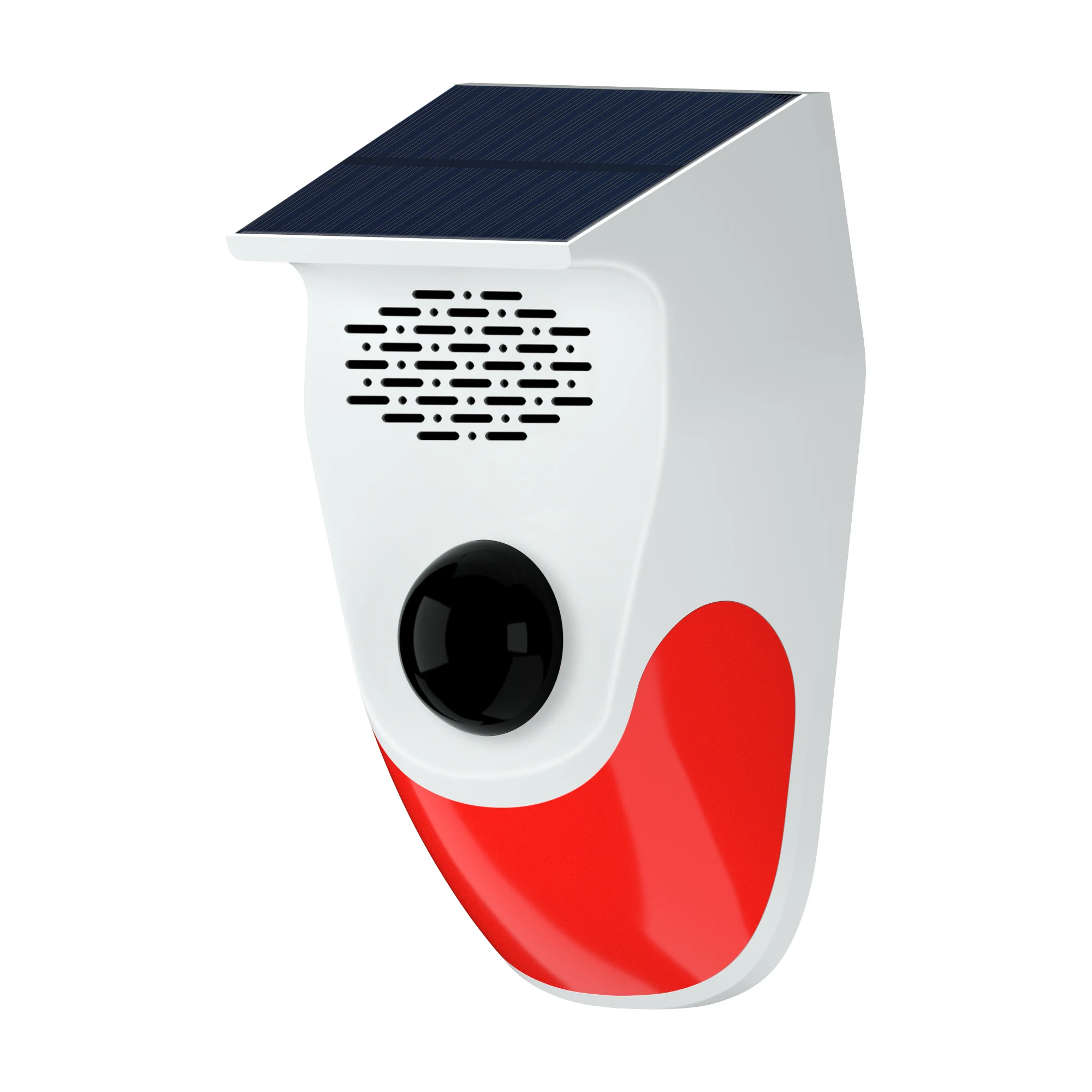 Solar Strobe Alarm Light with Motion Sensor Siren Outdoor Alarm