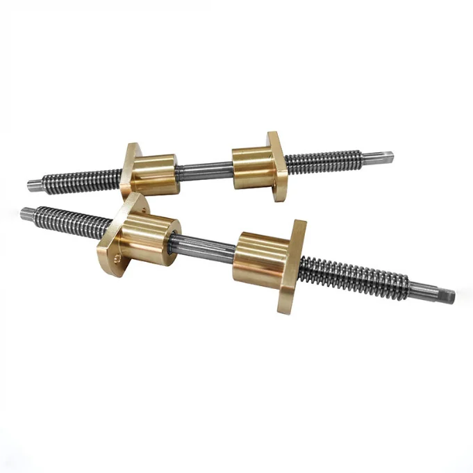 Trapezoidal Flange Brass Nut Bi-directional Tr20x2 Tr20x4 Tr20x8 Tr20x10 Tr20x12 Tr20x16 Right and Left Hand Lead Screw