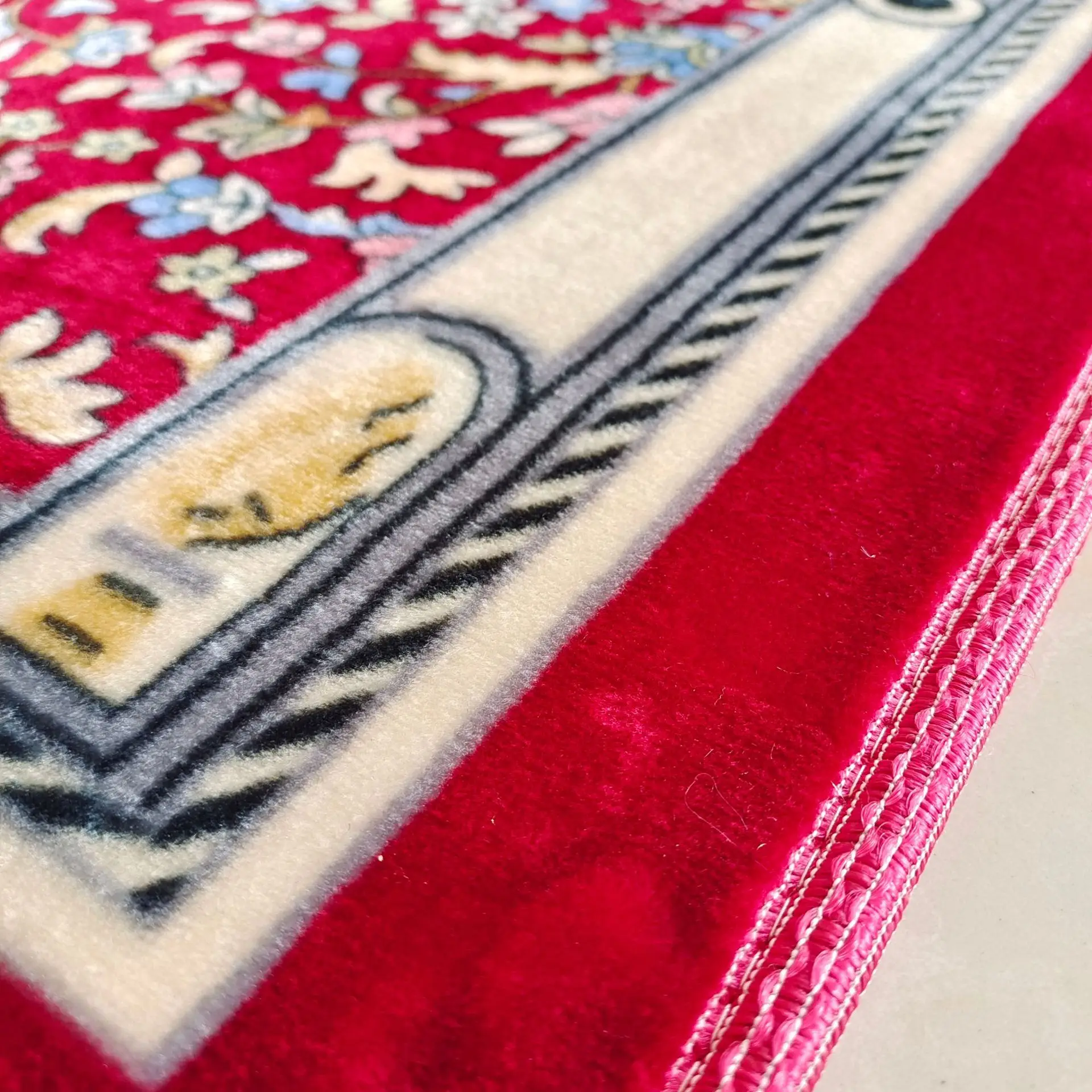 Runner Rug Red Hallway Floor Mats Cuttable Hotel Hall Long Carpet Thick