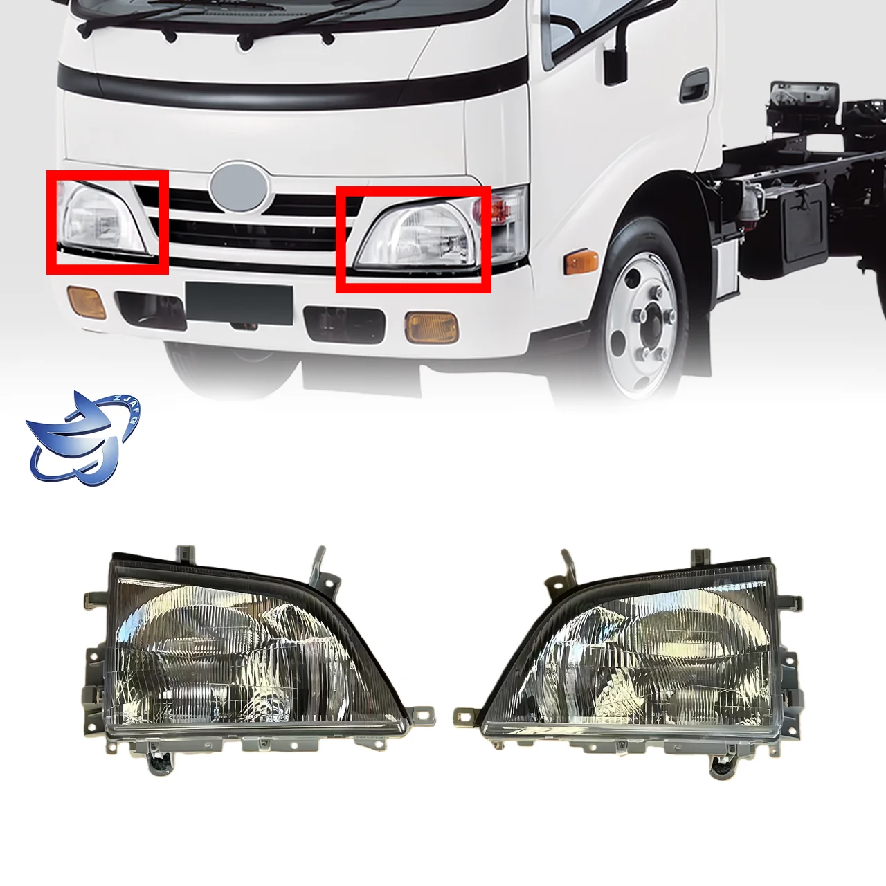 パーツ Hino truck front light Hino 300 Truck Full Range Parts Accessory Front Headlight - Truck