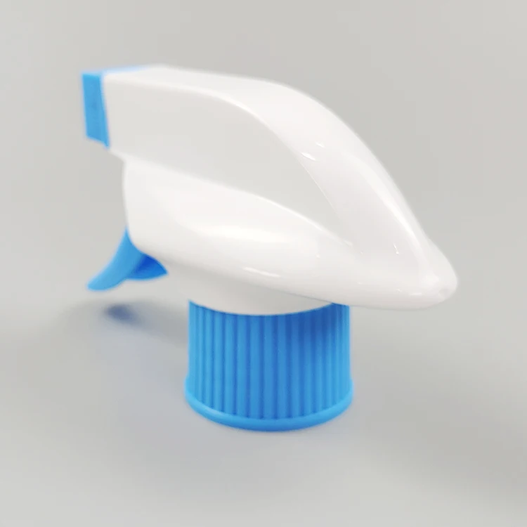 Factory Blue White Color Plastic Trigger Sprayer 28mm for Daily Cleaning Household Cleaning details