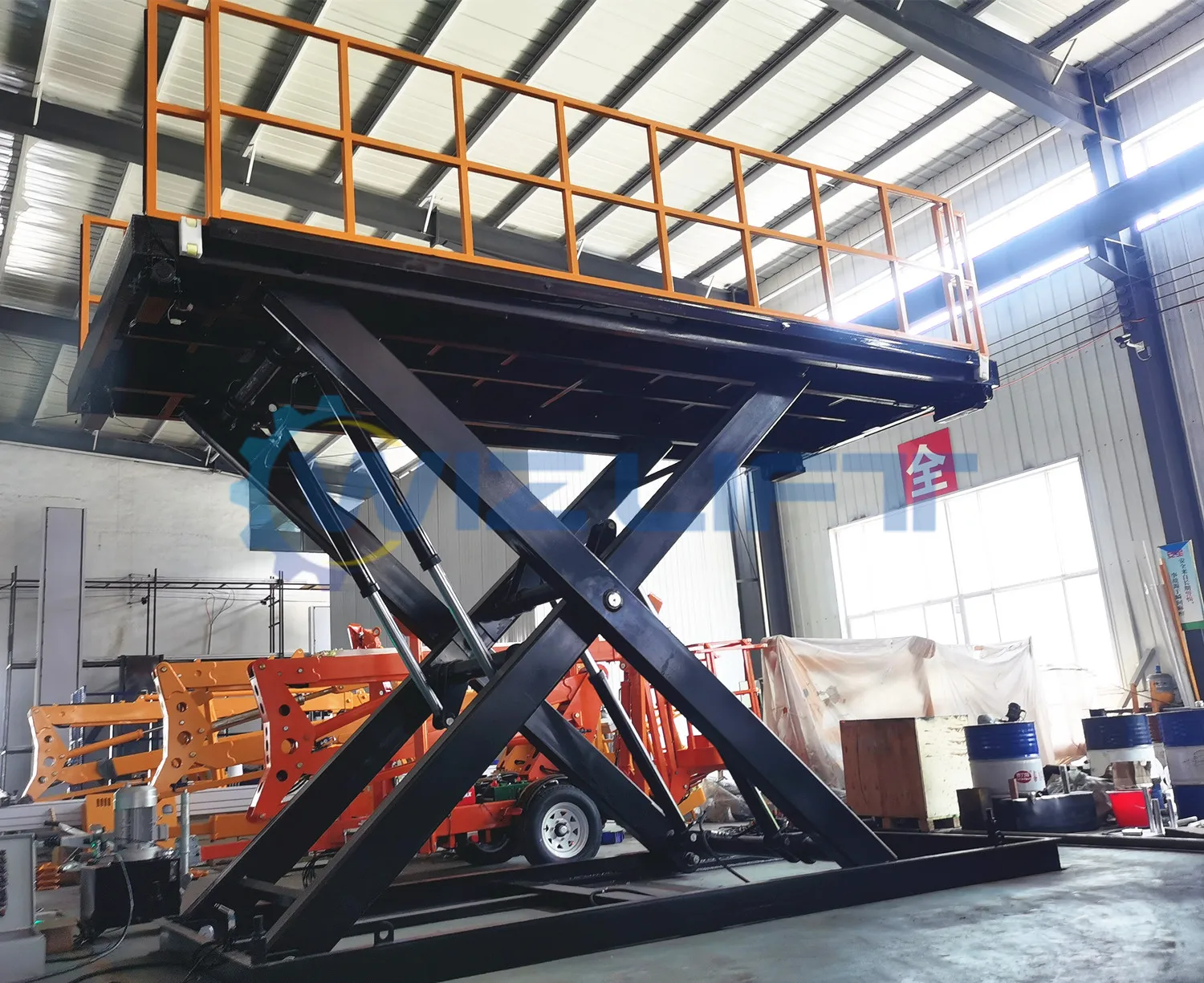 Customized Cargo Pallet Stationary Scissor Hydraulic Unloading System ...