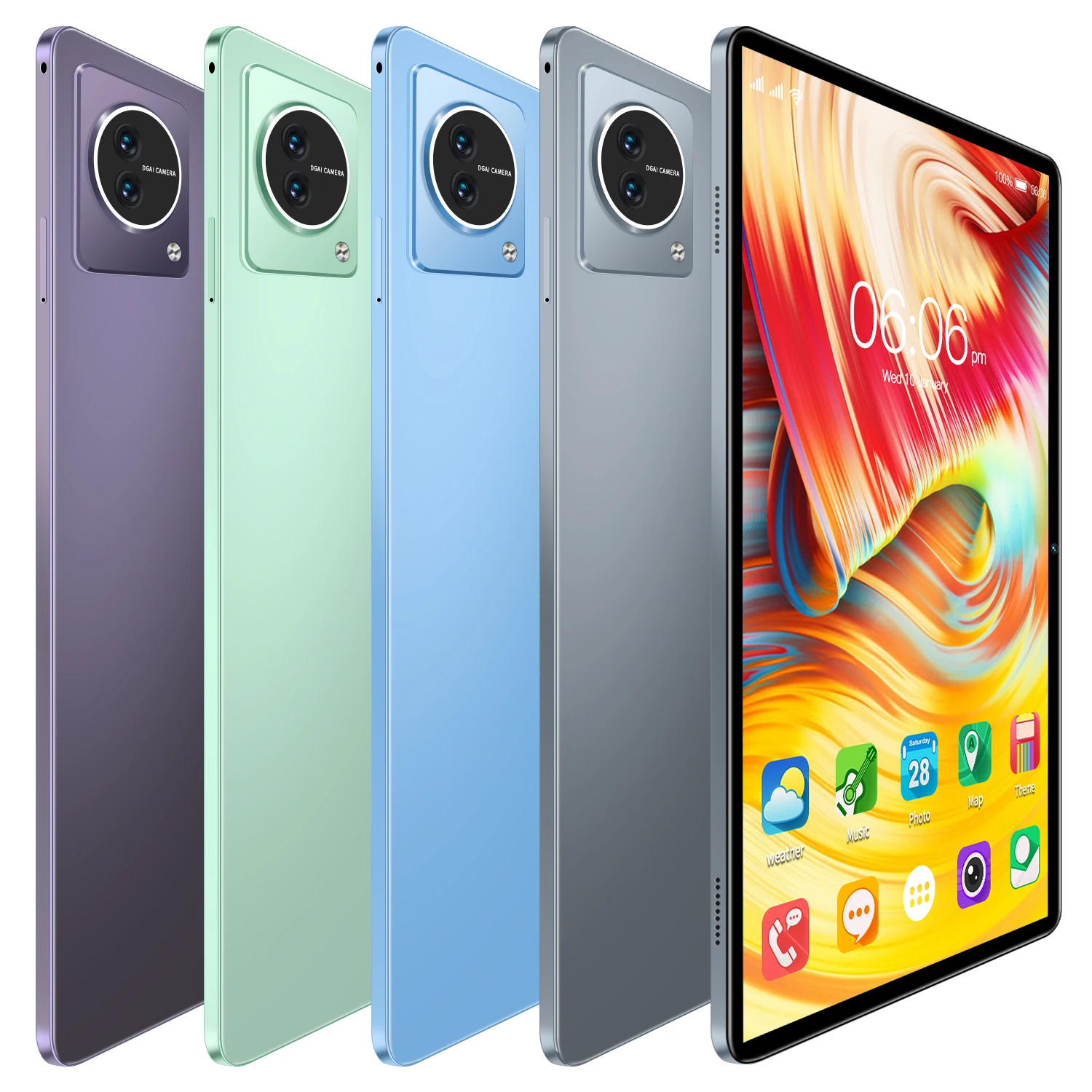 V10新しい10.1インチAndroid12.0タブレット大画面RAM6GBROM