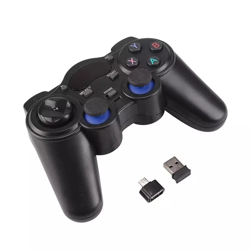 Nederigheid distillatie Ontvanger 2.4g Wireless Game Controller Joystick Gamepad With Micro Usb Otg Converter  Adapter For Android Tv Box For Pc For Ps3 For R57 - Buy Wireless Game  Controller,Usb Gamepad,Wireless Gamepad For Ps2 Ps3