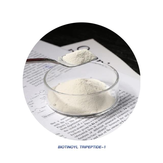 High purity Cosmetic grade raw material CAS:299157-54-3 Biotinoyl Tripeptide-1biotin-ghk powder