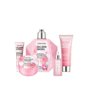 Wholesale Sakura Skin Care Set Moisturizing Priming Facial Improvr for Dry Rough Skin Use on Face
