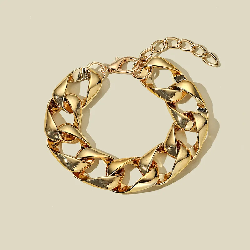 Hips Hops Punk 18k Gold Plating Cuban 