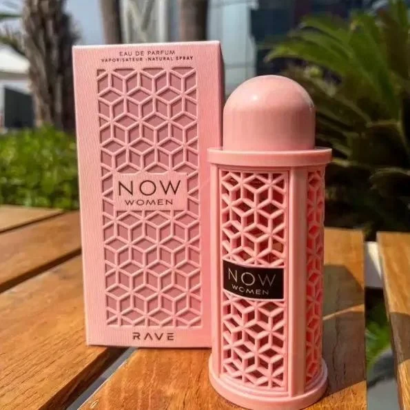QAHLA Hot Pink Women's Perfume Spray Cross-Border Rave Now Hollow Fragrance Fruit Scented for Ladies Dubai Arabian Wholesale