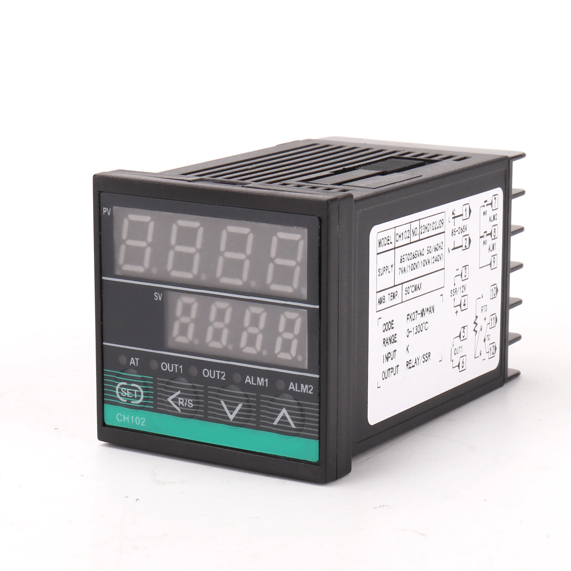 Ch102 Dual Output Ssr And Relay Lcd Digital Pid Display Intelligent ...