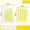 Yellow 40pcs star heart