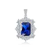 Single pendant (blue corundum zircon)