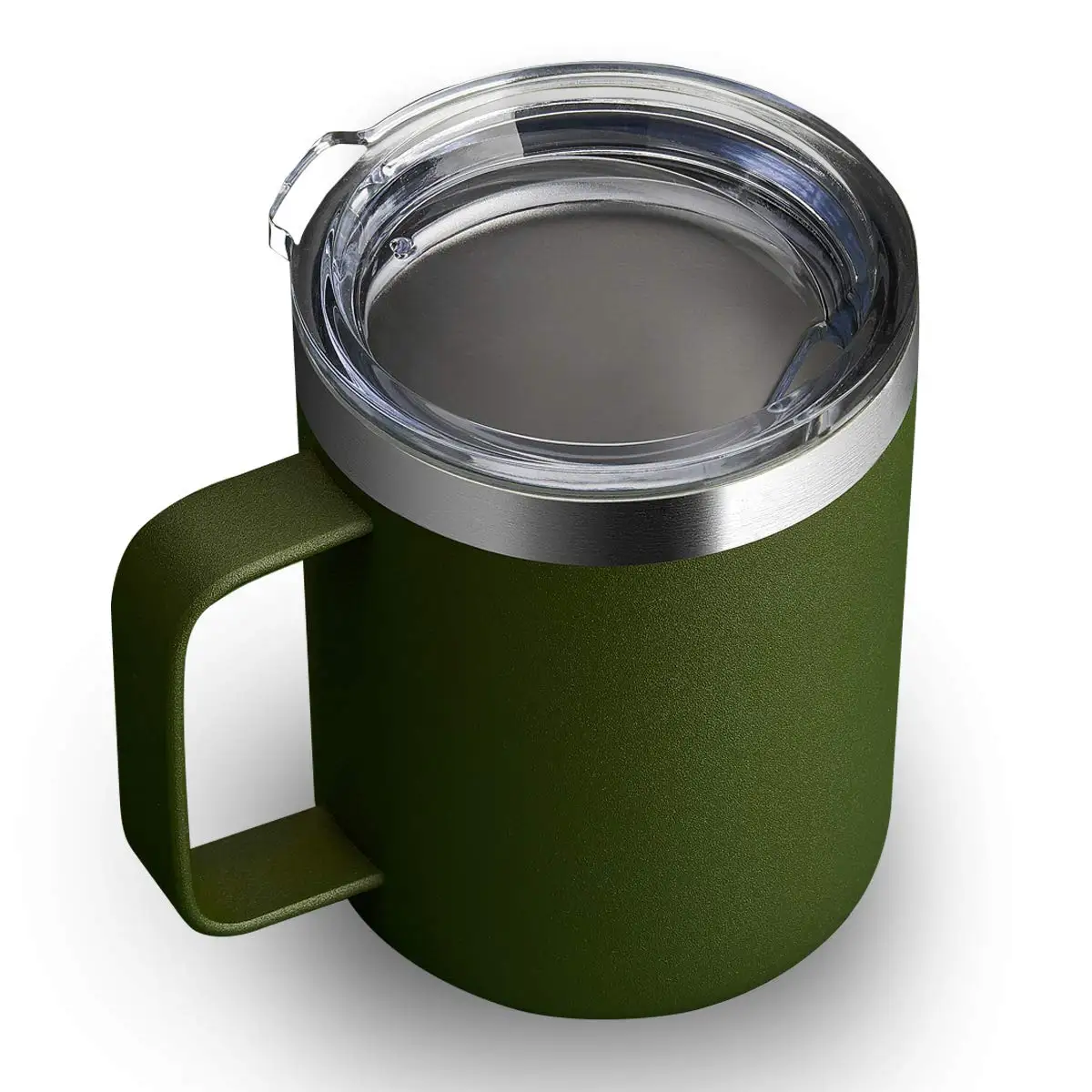 Powder Coated Custom 10oz 14oz Coffee Insulated Stainless Steel Coffee Mugs  With Handle| Alibaba.com