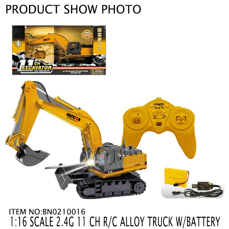 1:16 11 Channel Rc Toys Car With Remote Control Truck for Children  Construction Vehicle Excavator Big Rc Truck Jugetes
