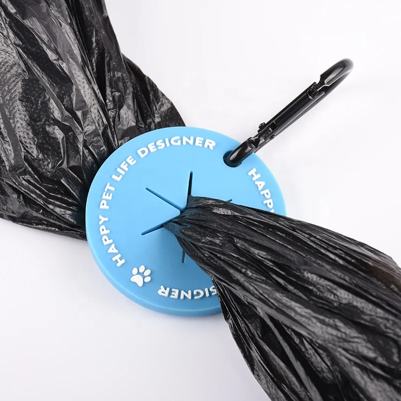 SinSky Customized Logo Silicon Poop Pal Portable Hands Free PVC Rubber Waste Bag Carrier Stylish Waterproof Dog Poop Bag Holder