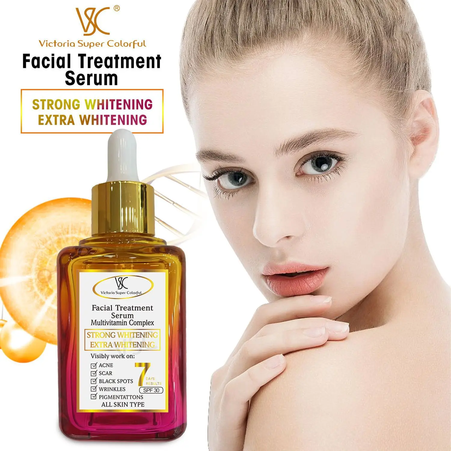 OEM Top Beauty Facial Kojic Acid Multivitamin Complex Serum