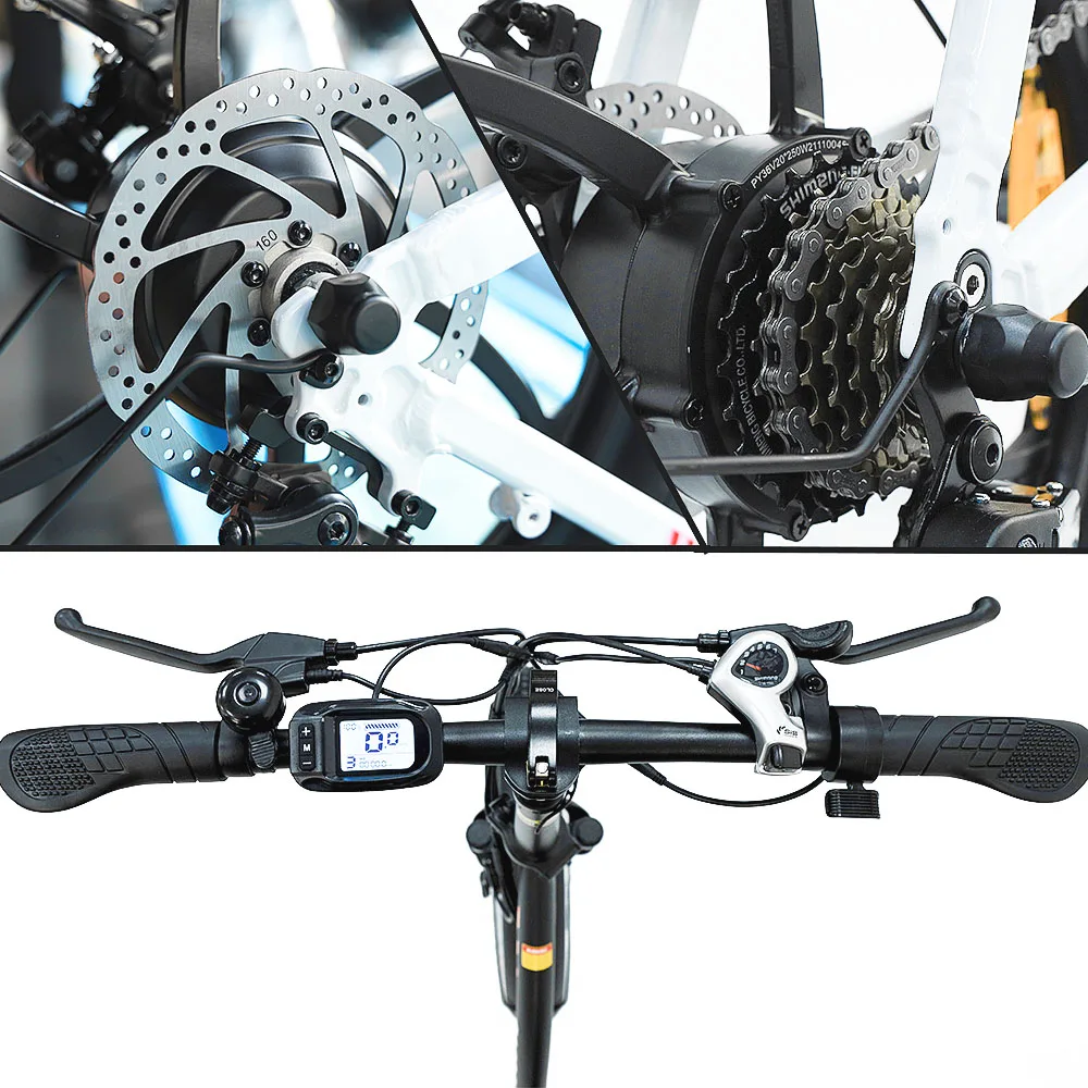 FAFREES F20 20-Zoll Elektrofahrrad Mit 7-Gang-Kettenantrieb Und Herausnehmbarer 15 Ah Lithiumbatterie Klapprahmen E-Bike