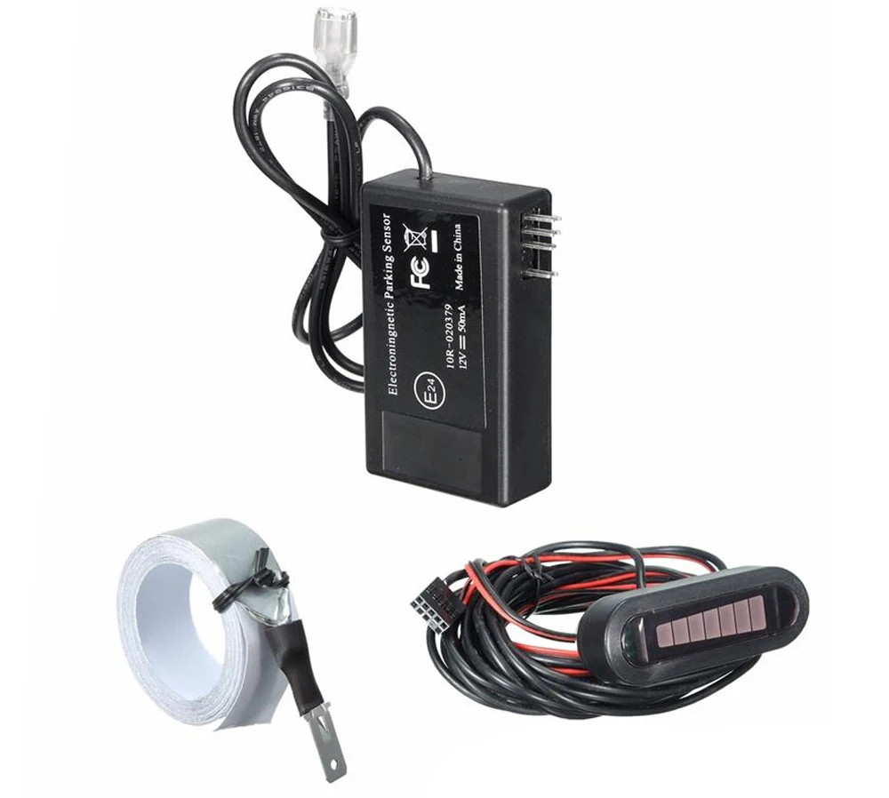 Auto Electromagnetic Parking Sensor U302 LED Electromagnetic Car Sensors Parking Sensors System No Hole No Drill