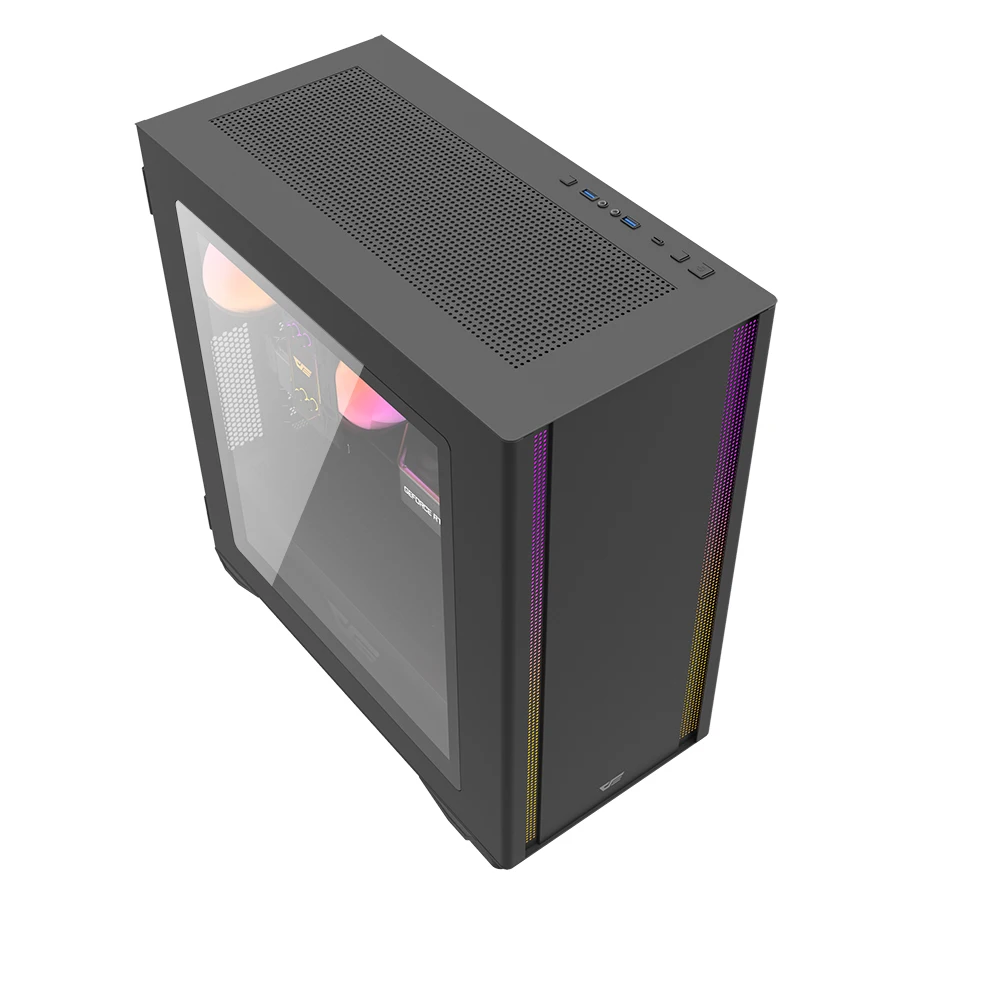 Darkflash Computer Case Metal Sheet Black Steel Black and White  Gaming PC Case PC Build PC Gaming Setup Gaming Cabinets