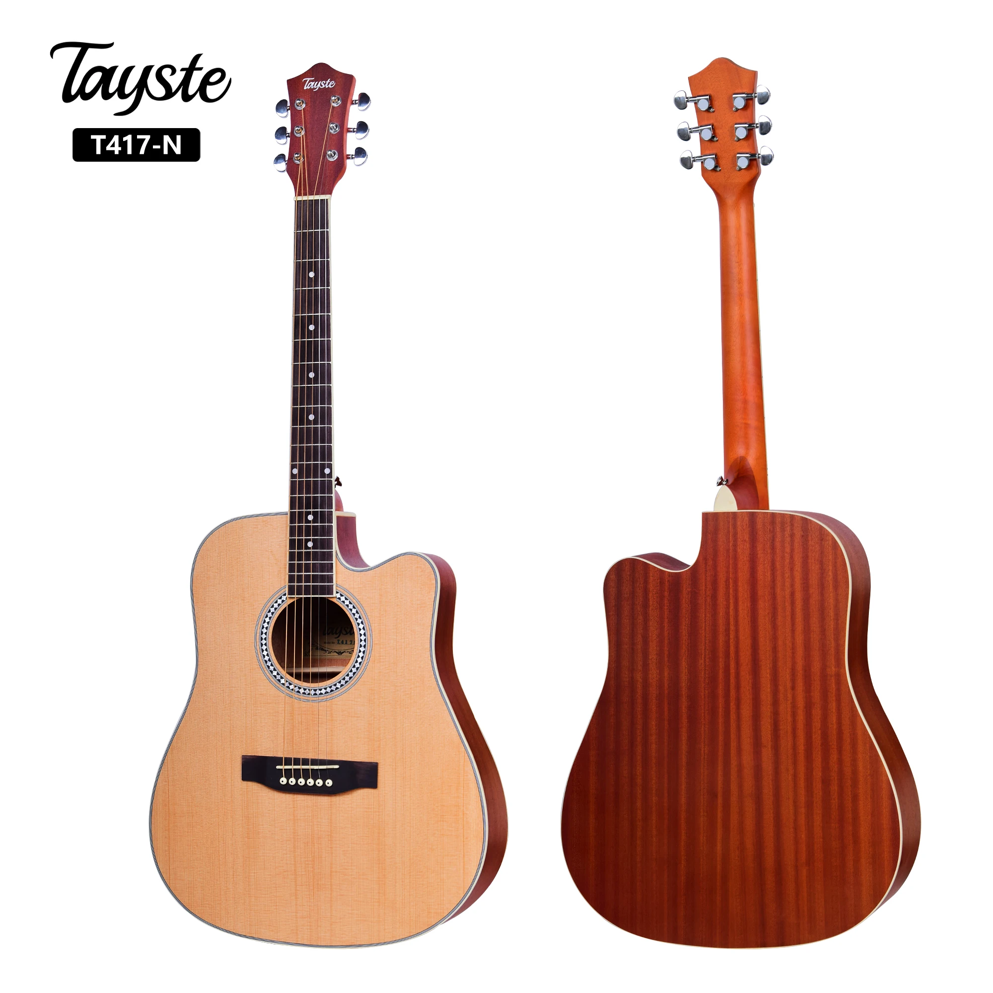 Tayste 41 Inch Wholesale String Instruments for Sale Cutaway Guitar  Electric Acoustic