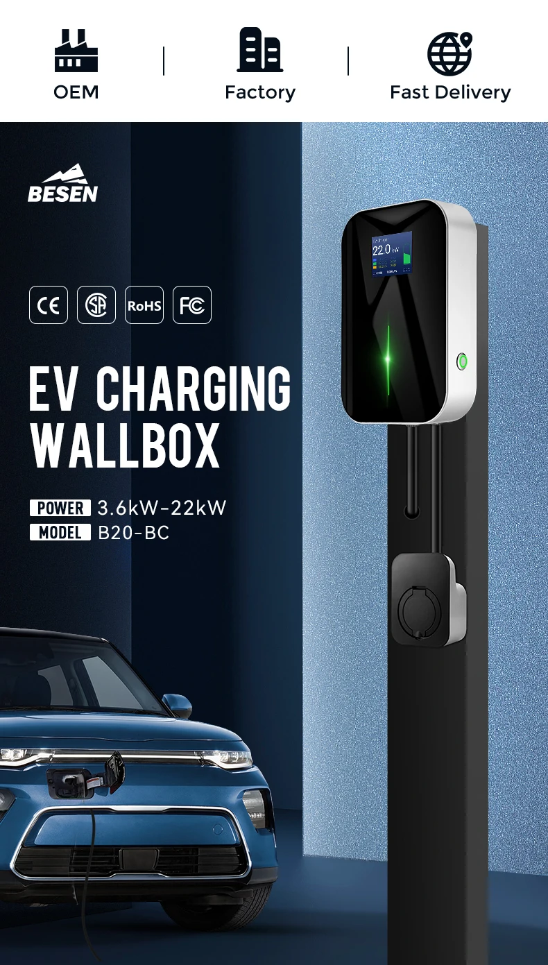 32a Besen Home Evse Wallbox 22kw Ev Charger - Buy 22kw Ev Charger 32a ...