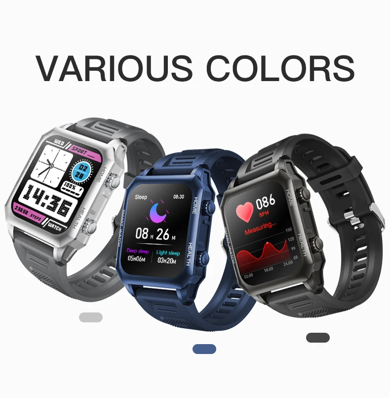 2023 Medical Grade Smart Watch With Temperature Fitness Watch Heart