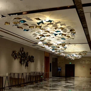 Wholesale Bespoke Art Deco Style Oval Chandelier Light Super Bright Mall Glass with Super Bright Lighting for Hotels