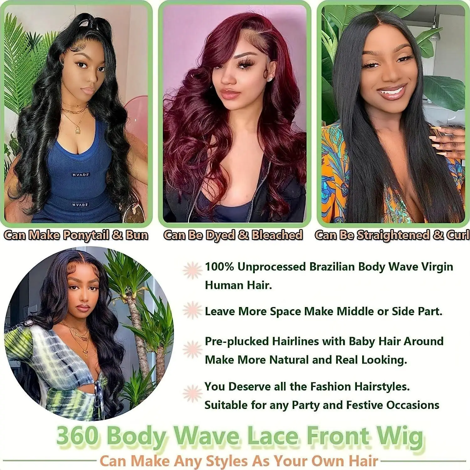 1B# Pre-Plucked Natural Hairline Bleached 12A Remy Virgin 