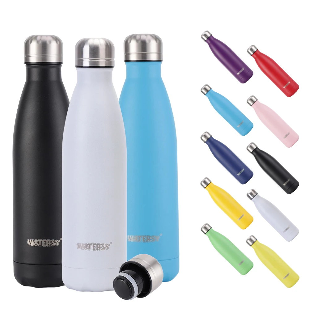 Stoice Slim 17oz Stainless Steel Water Bottle - Flat Design, Leak-Proof, BPA-Free (Blue) - View #7