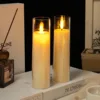 Couvercle transparent 5,5*20 cm, tête de balle ivoire