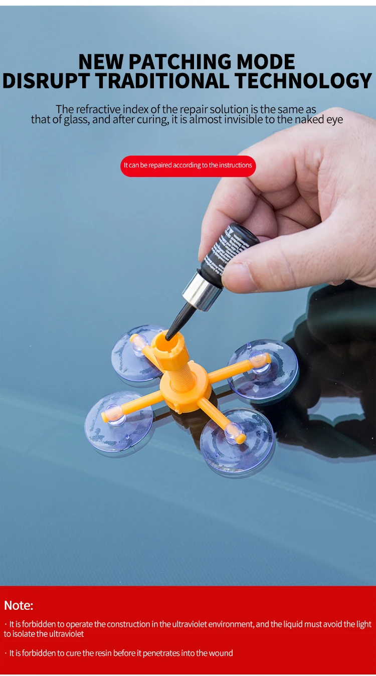 Windshield Repair Kit Automotive Glass Nano Repair Fluid Car Window