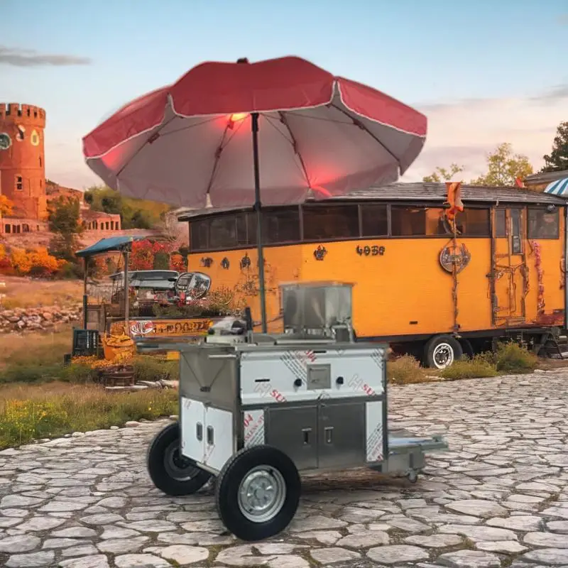 Mobile Stall Mobile Stall Multifunctional Street Breakfast Fast Food Barbecue Fried Food Truck