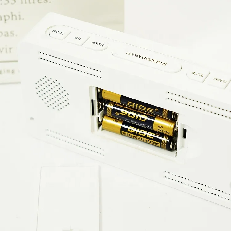 Creative Home Decoration Bedhead Makeup Mirror Surface Electronic Clock Luminous Temperature Display Desktop LED Alarm Clock