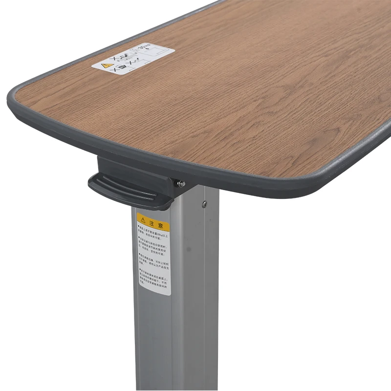 Adjustable Hospital Dining Table Over bed Table High Quality Medical Movable Hospital Dining Bedside Table
