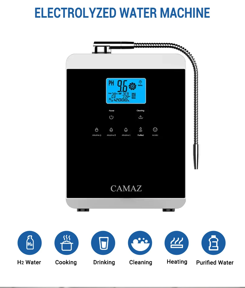 Camaz Smart Japanese Alkaline Ionized Water Purifier Alkaline Acid
