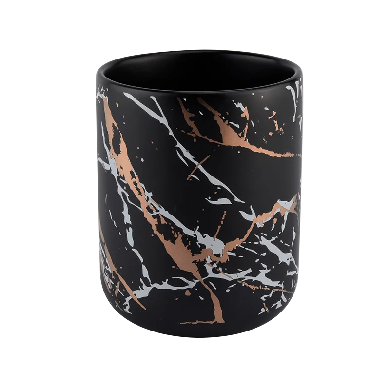 Wholesale Matte Black Ceramic Jars For Candles Buy Round Bottom