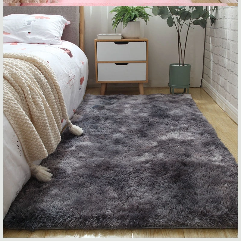 Ebay Cross-Border Electronic Commerce overcolor Amazon hot sells shag high pile shag fluffy mats floor carpet