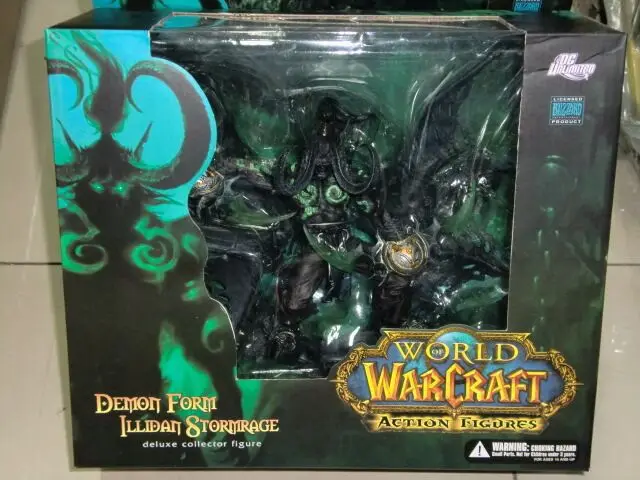 WOW Illidan Stormrage Demon Form Action Figure Toys Vinyl Figurine Doll Collection Model Gift