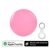 Rosa con custodia in silicone bianco