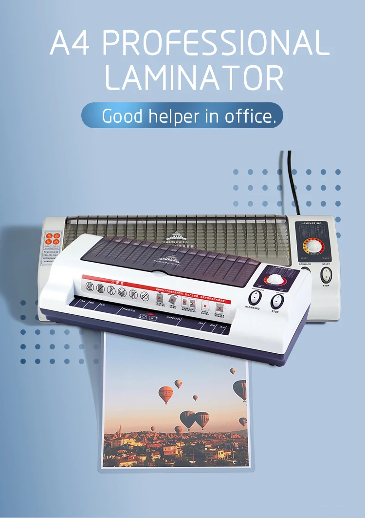 A3 A4 Size Photo Laminator Hot And Cold Pouch Laminating Machine Iron