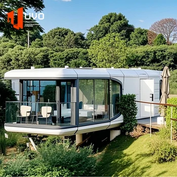2025 Luxury Prefab Space Capsule House Modular Smart Pod Home with Bathroom & Kitchen