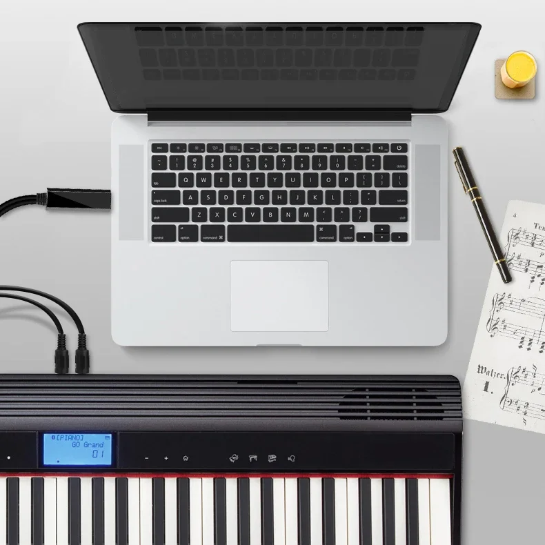 Midi 5 Pin To Lightning Cable Flykantech Midimm18music Instrument