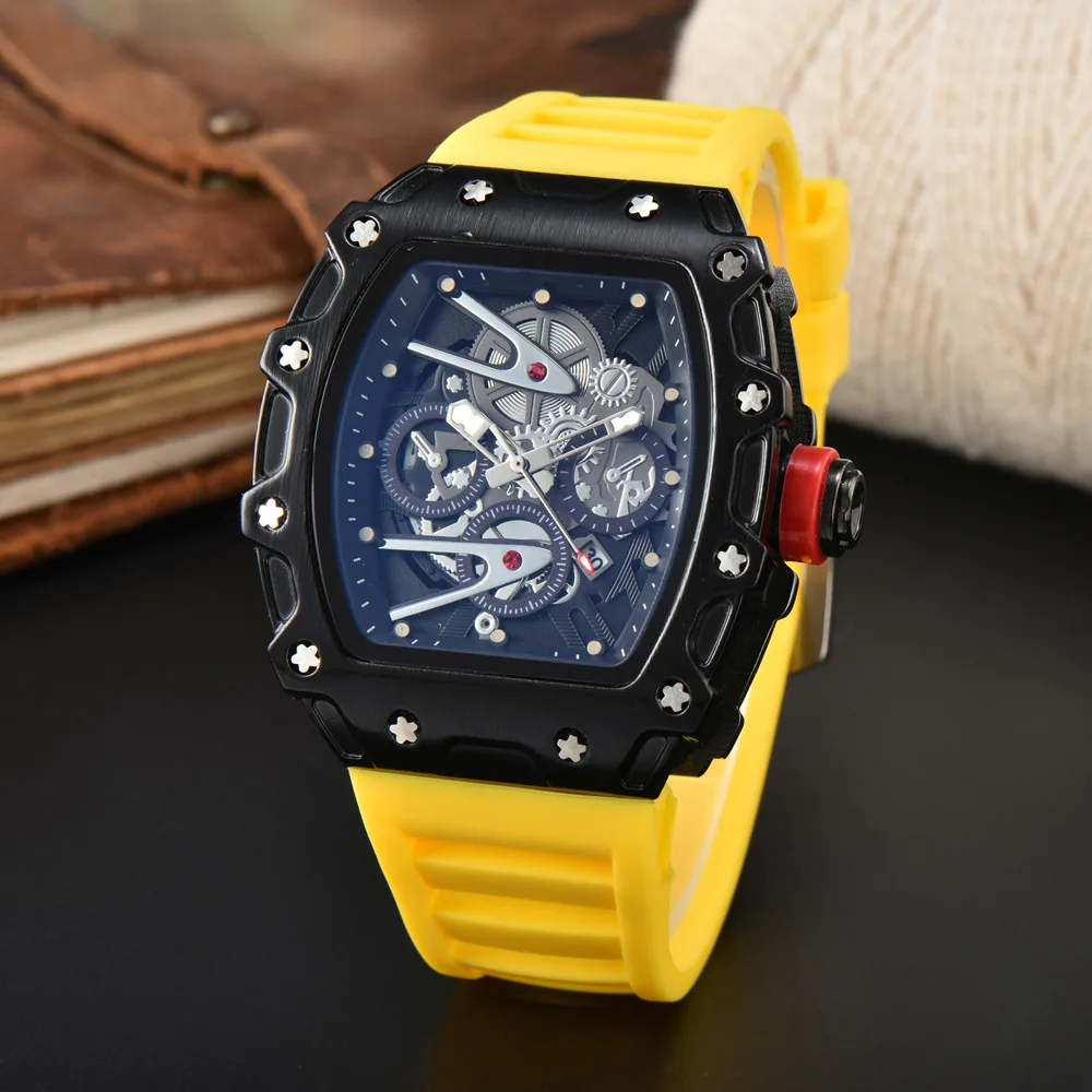 Top Brand Luxury Quartz Watch Big Dial Sport Waterproof Men Watch