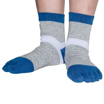 high quality online Mens Toe Socks Running Five Finger Crew Socks Cotton