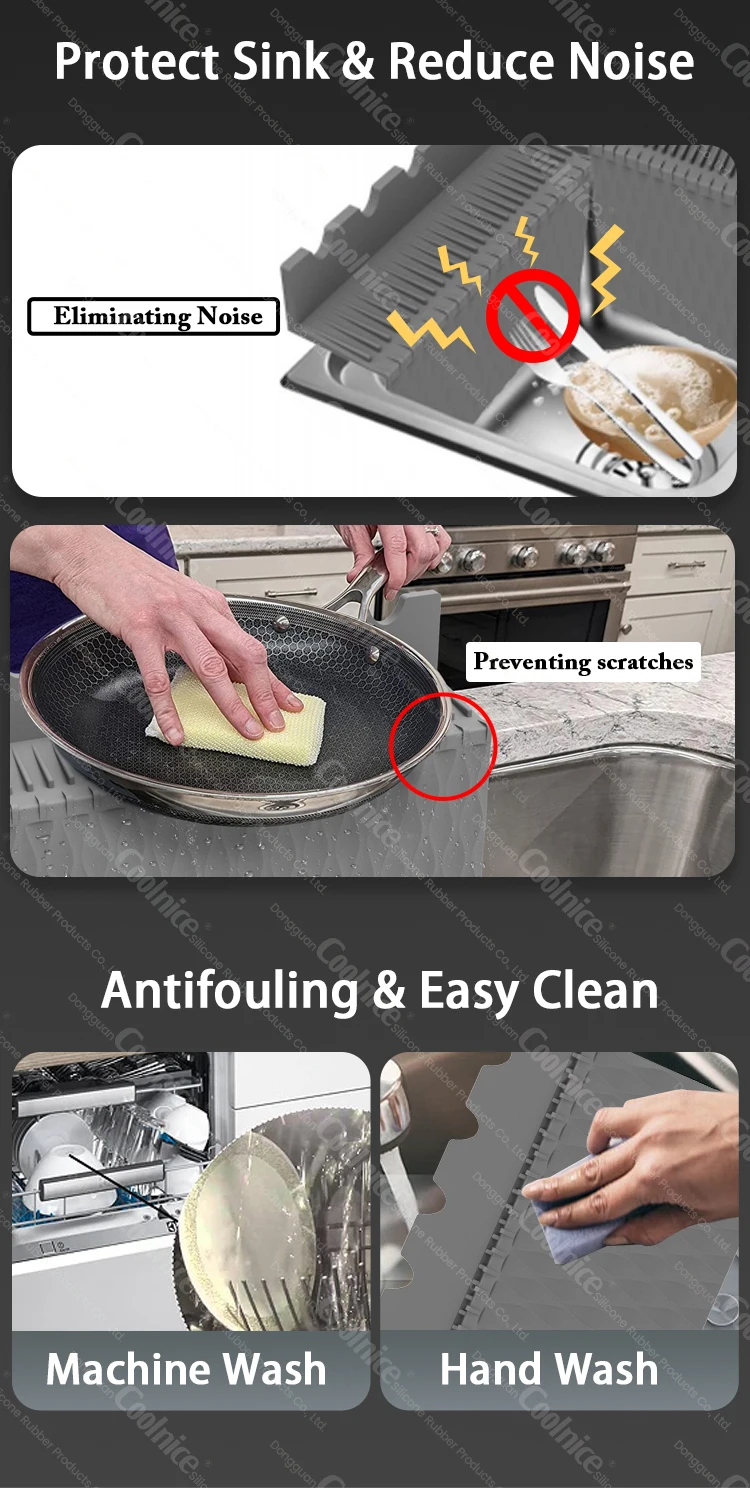 Silicone Sink Splash Guard Water Splash Guard For Kitchen Island And