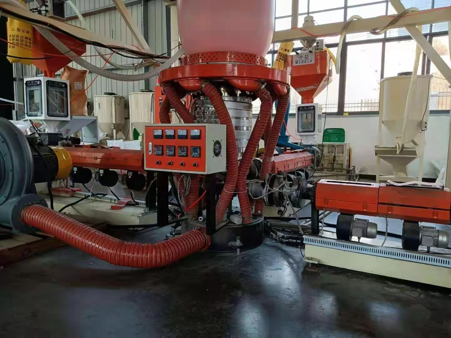 ABC PE HDPE LDPE Plastic Rubber Film Extruder Machinery Pe Film Blowing Machine Plastic Bag Making Machine Production Line