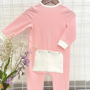 Newborn Infant Printed Cotton Comfy Romper Long Sleeve Crew Neck Jumpsuit Baby Clothes