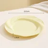 Assiette à pâtes - jaune clair