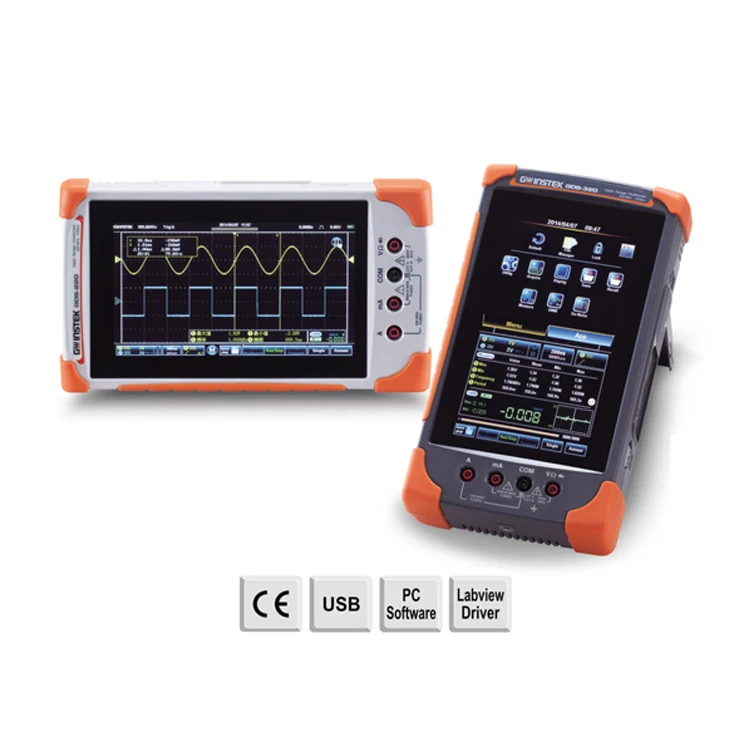 FNIRSI 1014D Digital Oscilloscope 100MHz 2Channels 1GSa/s Real Time sample rate USB host and device connectivity 7 Inch