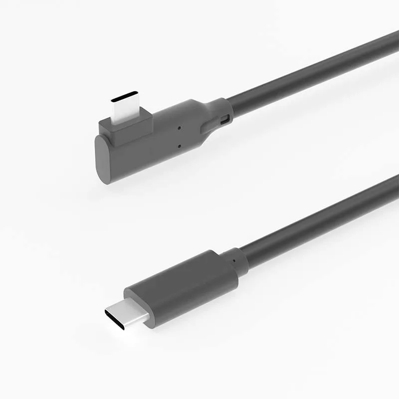 Usb 3.2 3.0 4.0 Right Angle Cable Usb-C to Usb Type C Cable 0.1M 10cm 0.3M Flexible 90 Degree C to C Phone Charging Wire